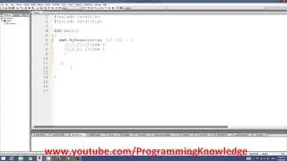 C Programming for Beginners 19   Multi dimensional Arrays in C