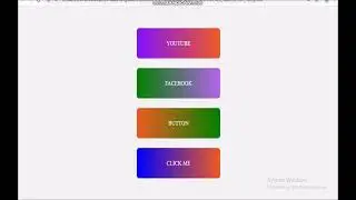 Gradient buttons on hover Using HTML and css