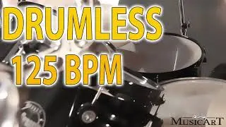 DRUMLESS pop rock backing Track, 125 bpm (fom 100 to 200 bpm serie)