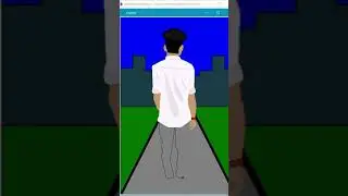 Single boy drawing in Python turtle graphics