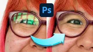 How to Remove Glare from Glasses using Photoshop #nucly