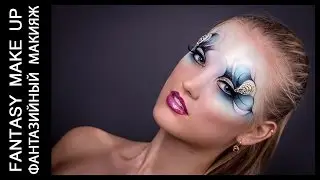 Fantasy make up in pencil technique \ Фантазийный макияж в карандашной технике