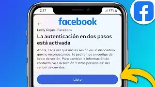 Cómo Activar la VERIFICACIÓN en DOS Pasos de Facebook (2024) Guia Paso a Paso