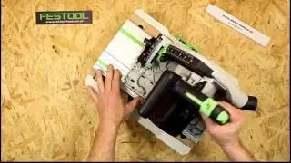 ZAGŁĘBIARKA FESTOOL TS 55 USTAWIANIE PRECYZERÓW NA SZYNIE FS