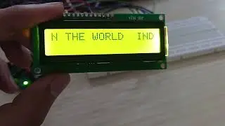 Tutorial | Scrolling text on LCD using scrollDisplayRight function | #Arduino