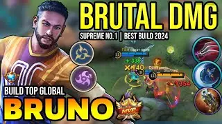 BRUNO BEST BUILD 2024 | BUILD TOP GLOBAL BRUNO GAMEPLAY | MOBILE LEGENDS✓