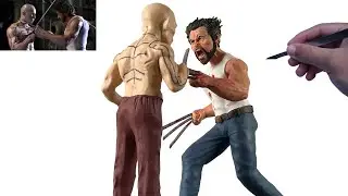 Clay Sculpture Wolverine vs Deadpool｜kay’s clay