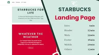 Starbucks Landing Page  |  Html,  Scss,  JavaScript (From Scratch)