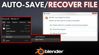 Auto-Save/Recover File in Blender!