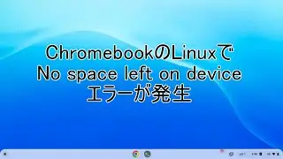 ChromebookのLinuxで