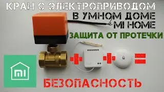 Защитит твой дом от протечки шаровый кран с электроприводом и умный дом Mi Home.