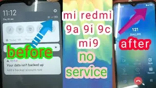 no service /no network_ mi redmi 9a/9i/9a/9  redmi mobile no service repair network step to step pj