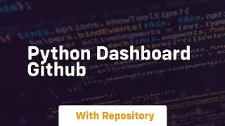 python dashboard github