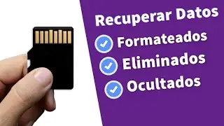 Recuperar Datos de Memoria Micro SD 2024 │Archivos Perdidos, Formateados, Ocultos, Recupéralo TODOS