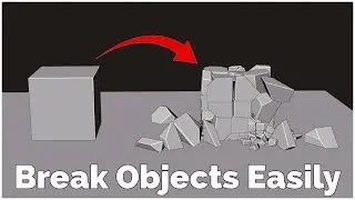 How to break objects easily | Blender short tutorial