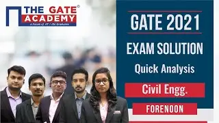 Quick GATE 2021 Paper Analysis | Civil Engineering (Afternoon Session) | THE GATE ACADEMY