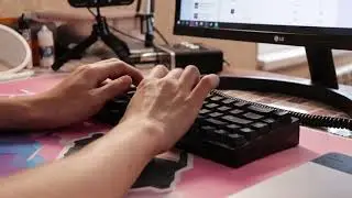 KBD67LITE WITH CREAMPIE SWITCHES (KRYTOX205G0/105) TYPING