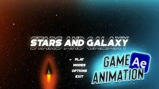 How To Make a SPACE VIDEO GAME Animation in After Effects