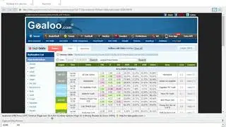 How to scrape Odds from various Goaloo URLs using 'Scrape a list of similar links' feature