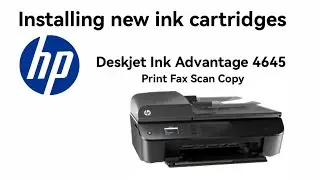 How to Install new ink cartridges to hp 4645 or 4640 series printer scanner