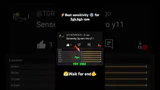 Best sensitivity for 6gb ram📱 Headshot setting 6gb,3gb ram 2024⚙️ ff best setting 