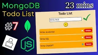 Learn how to connect MongoDB with Express Backend in a Todo List App #7