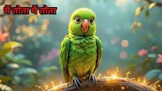 Main Tota Main Tota - Cutest Hindi Poem EVER! 😍 Fun Song for Kids! | Parrot Rhyme | Must Watch!