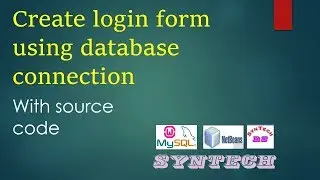 How create java Login Form With Database Connection - username and password check from database