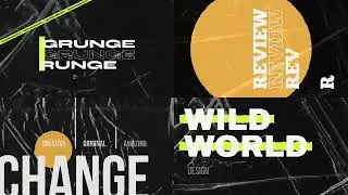 Typography Pack MATRIX Text Slides for After Effects 2023
