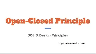 Open Closed Principle | Code Example | SOLID Principles