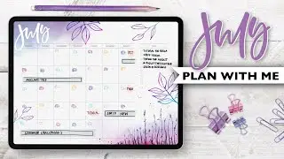 PLAN WITH ME | July 2020 Digital Bullet Journal Setup