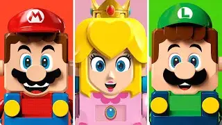 LEGO Mario vs LEGO Luigi vs LEGO Peach - Trailer Comparison