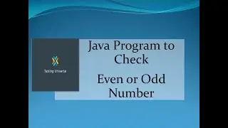 Java Program to Check Even or Odd Number