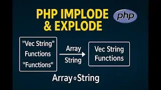 php implode and explode function | convert array into string and string into array