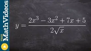 Simplifying an expression with fractional powers to take the derivative