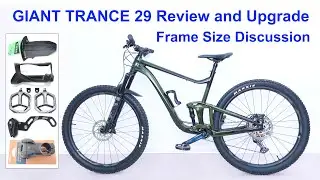 GIANT TRANCE 29, 2024 Bike Review and Upgrade. Frame Size Discussion.