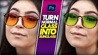 Best Way to Turn Normal Glass to Sunglasses in Photoshop | Photoshop Tutorial