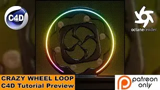 CRAZY WHEEL LOOP (Cinema 4D - Patreon Tutorial Preview)