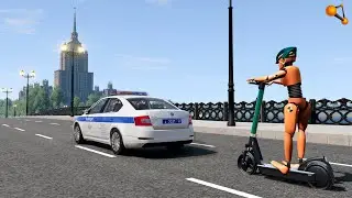 ОТЕЦ АРЕНДОВАЛ СЫНУ САМОКАТ, НО ЗАПРЕТИЛ ВЫЕЗЖАТЬ НА ДОРОГУ | BeamNG.drive