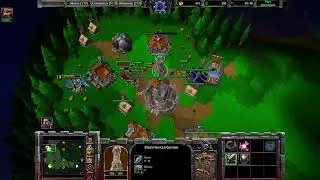 Warcraft III: Reforged. Горный король против всех рас. Мощь героев Альянса. МК, Палыч и Бладмаг.