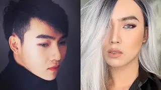 Boy to Girl  Best Makeup Transformation #33 -  Boyfriend Make Up Into Prety Girl