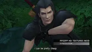 Crisis Core: Final Fantasy VII Reunion vs PSP HD Textures Mod Gameplay Image Compared