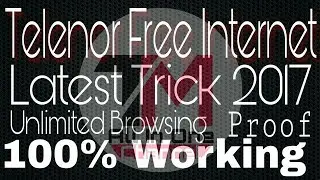 Free Internet latest trick Telenor 2017 100% Working