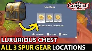 All 3 Spur Gear Location Stabilizer Puzzle Guide Luxurious Chest Fontaine -Genshin Impact Update 4.1