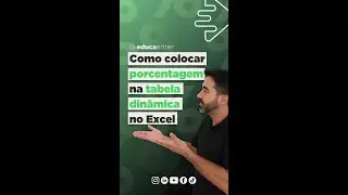 [EXCEL] Como colocar Porcentagem na TABELA DINÂMICA #shorts