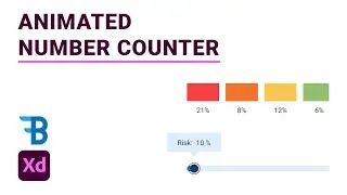 Number Counter Animation | Adobe Xd | Blue Fin Design