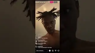 BLOCKWORK GOES LIVE AND SHOWS HIS DREADS 🤣😨 **HE SHOULD CUT THEM?