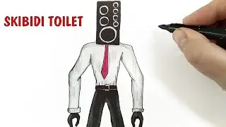 Рисуем Человека Колонку из Skibidi Toilet