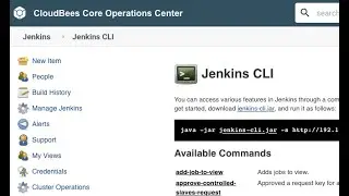 Setting up Authentication ForJenkinsCLI