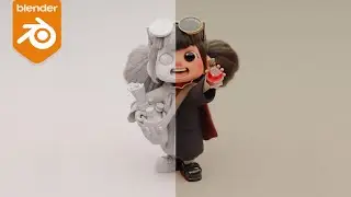 Blender Timelapse of Potion Delivery Girl